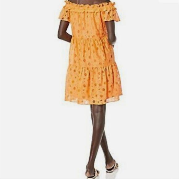 Trina Turk Margery Off-the-Shoulder Eyelet Midi Dress Size S - Picture 3 of 15